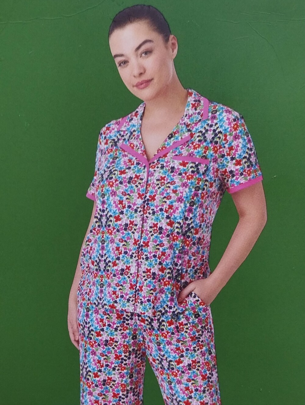 🪷🌷Brand New Kate Spade  Multi-Color Floral Short-Sleeve Pajama Set